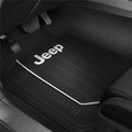 Plasticolor Plasticolor P23-001616R01 1st Row Black Rubber Floor Mats with Jeep; Black P23-001616R01